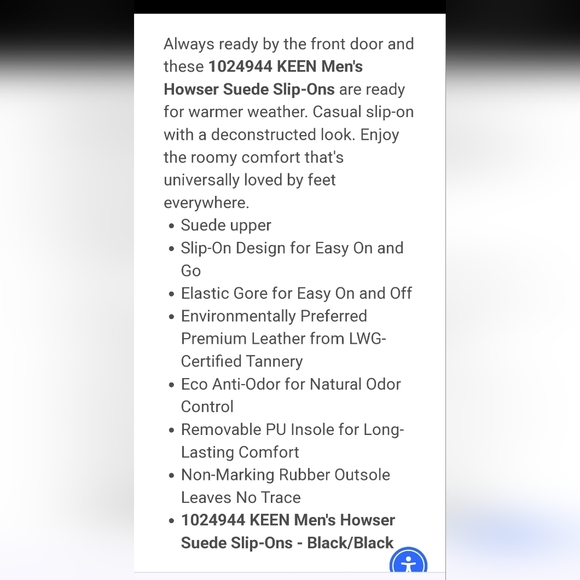 Keen Mens Howser Outdoor  Suede Slip Ons Shoes Sz 8.5 Roomy Comfort Easy On Off - Picture 12 of 12